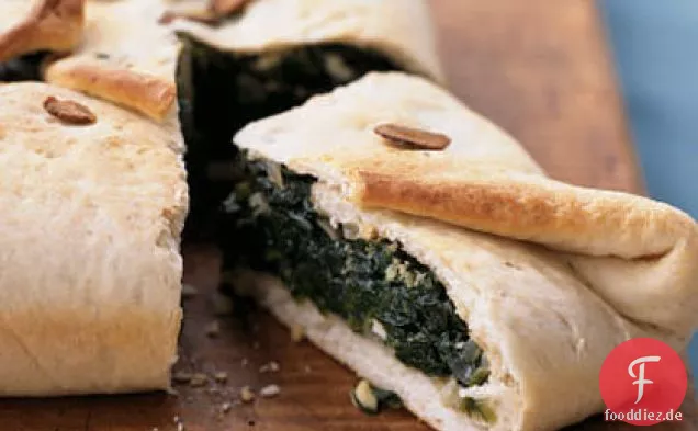 Spinat-Feta-Calzone-Auflauf