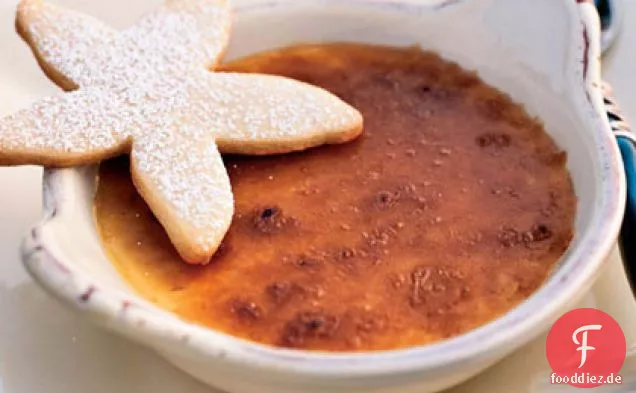 Zitronenverbene Crème Brûlée