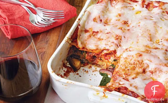 Pilz-Spinat-Lasagne
