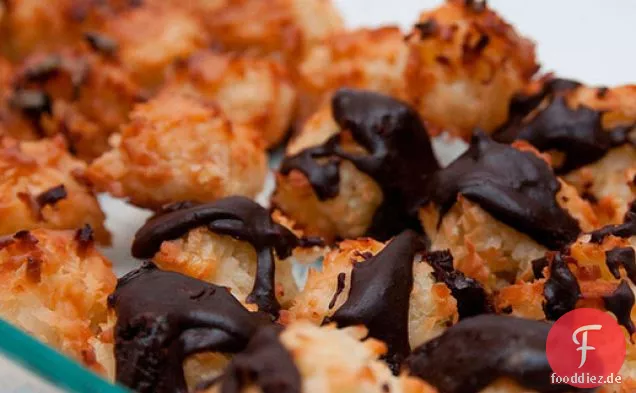 Kokosmakronen mit gesalzenem Karamell