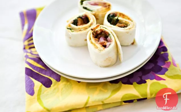Spinat-Und Speck-Roll-Ups