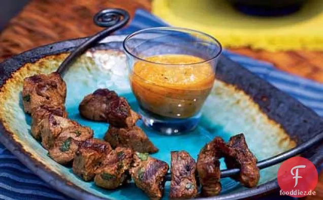 Anticuchos (peruanische Rindfleisch Kebabs)