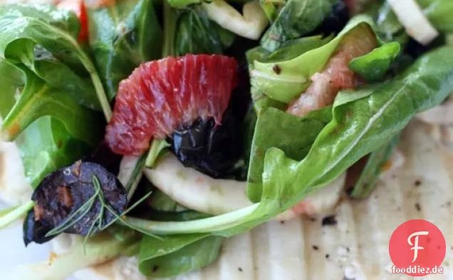 Französisch im Nu: Schwertfisch Paillard mit Zitrussalat