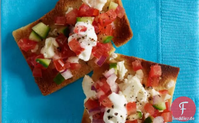 Griechische Nachos mit Feta