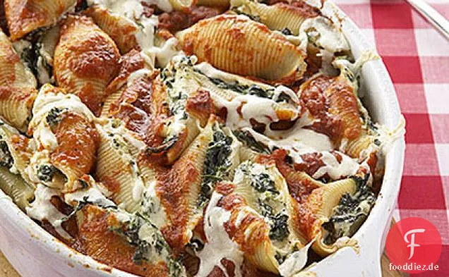 Spinat-Ricotta gefüllte Muscheln