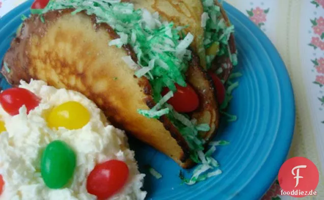 Cakespy: Ostern Süßigkeiten Dessert Taco Platte