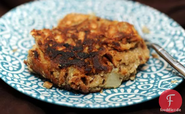 Matzo Brei Mit Birne Und Getrockneten Sauerkirschen