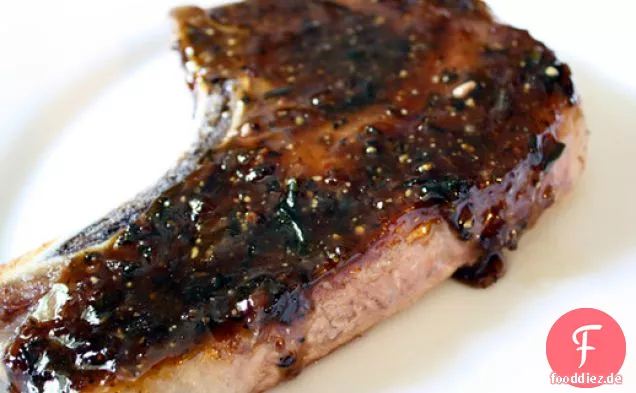 Ahorn Schwarzer Pfeffer Schweinekoteletts