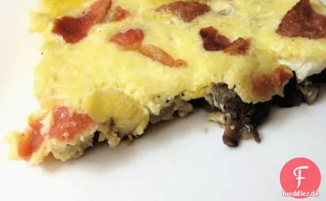 Gesund & Lecker: Frittata mit Pilzen, Speck und Parmesan