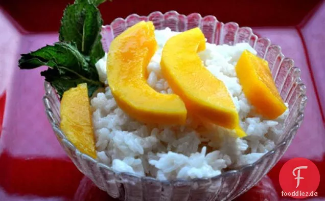 Kokos-Klebreis mit Mango