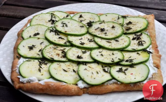 Zucchini-Ziegenkäse-Torte