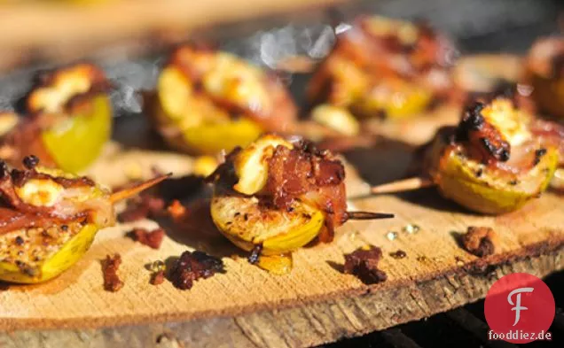 Beplankte Feigen mit Pancetta und Ziegenkäse