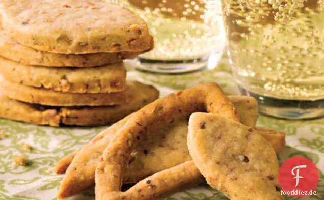Blauschimmelkäse Shortbread Blätter