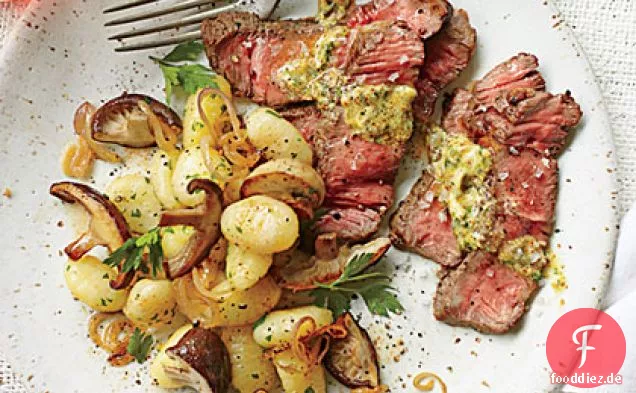 Steak mit Pilzgnocchi