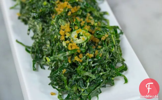 Jean-Georges Vongerichtens Grünkohlsalat mit Parmesan und Zitrone