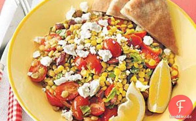 Mediterraner Linsensalat