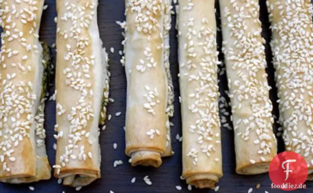 Mangold Und Feta-Käse Zigarillos