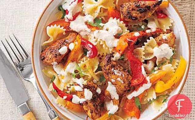 Fajita Huhn Pasta
