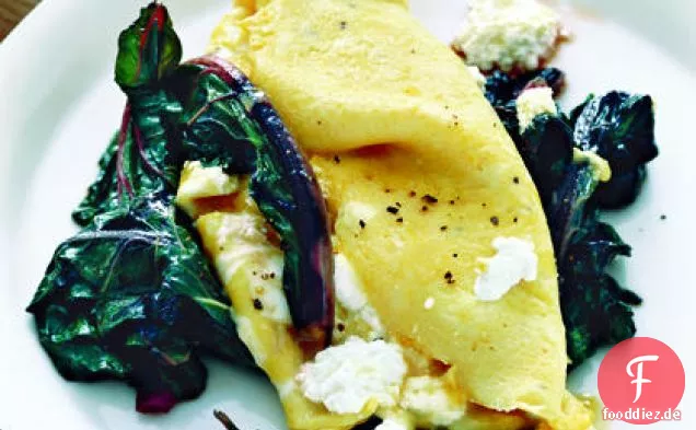Ricotta-Omelett mit Mangold