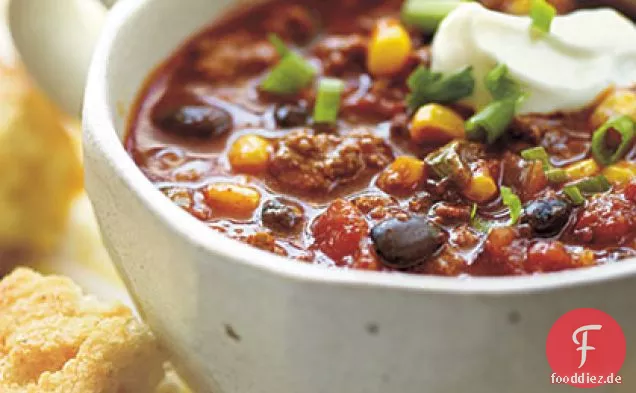 Bulliger Mais und schwarze Bohnen Chili