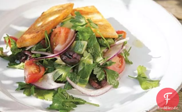 Kochen Sie das Buch: Gebratener Halloumi-Salat