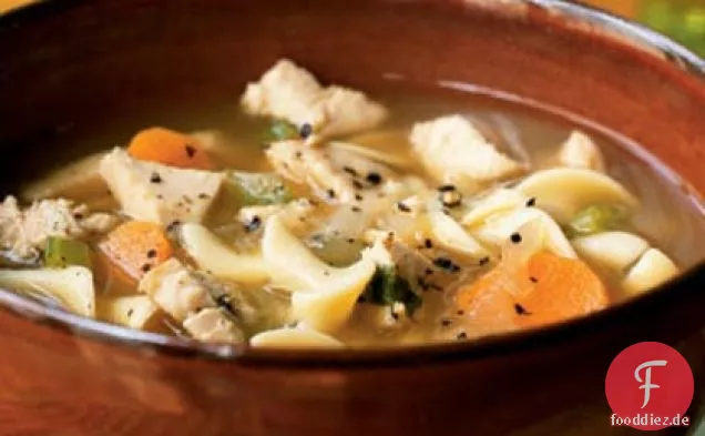 Truthahn-Nudelsuppe