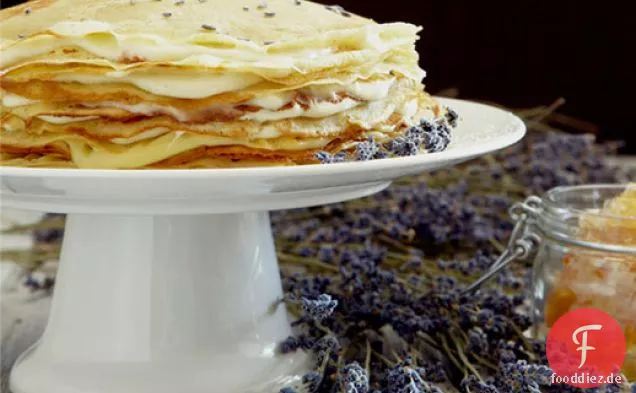 Honig Lavendel Mille Crêpes Kuchen