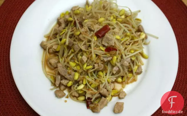 Weeknight Schweinefleisch und Sojasprossen Stir-Fry