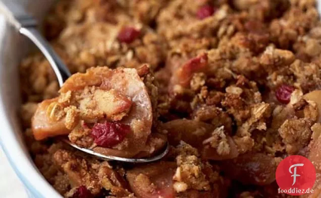 Apfel-Cranberry-Walnuss-Crisp