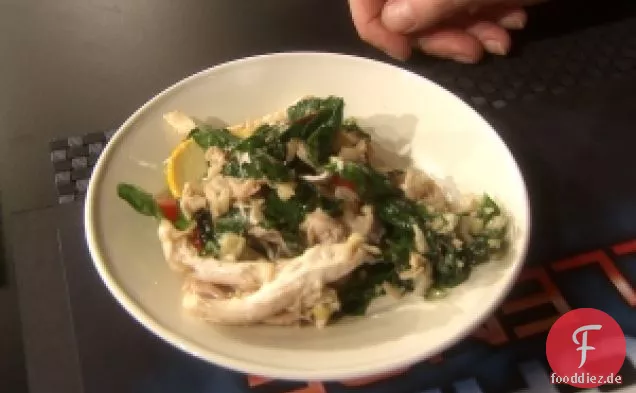 Ingwer Schweizer Mangold Huhn Rühren Braten