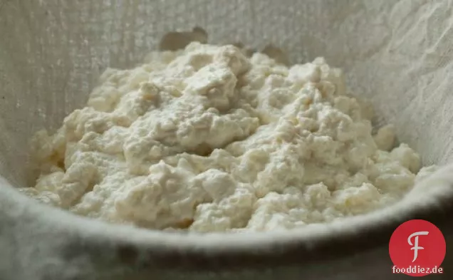 Der Ricotta-Käse der hausgemachten Speisekammer
