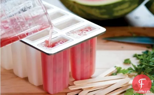 Wassermelone & Petersilie Pops