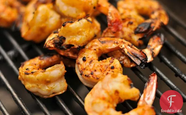 Gegrillte Knoblauch-Limetten-Garnelen