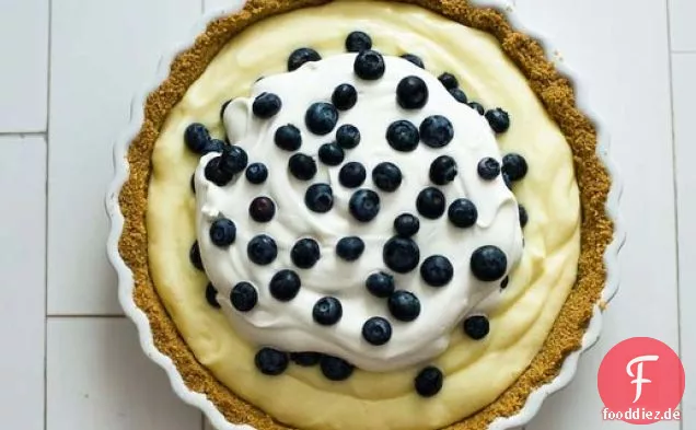 Kein Backen Blueberry Cream Pie