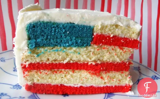 Amerikanische Flagge Kuchen