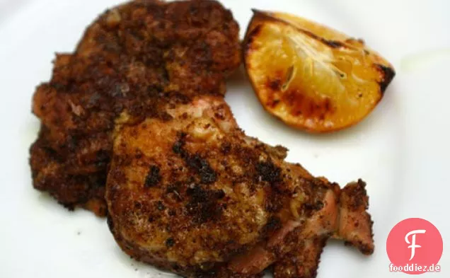 Sternanis Hähnchenschenkel mit Meyer Zitrone