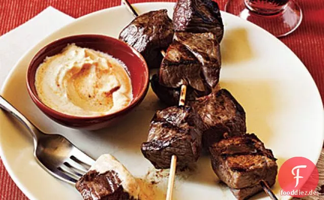 Gewürztes Lamm-Kebabs