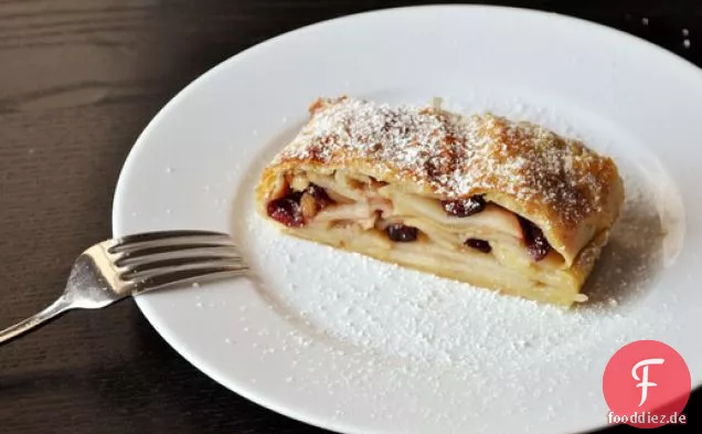 Cranberry-Apfelstrudel