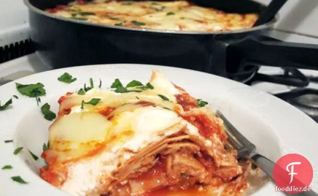 Hausgemachte Hühner-Lasagne