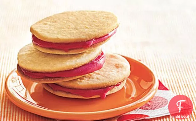 Zitronen-Himbeer-Eis-Sandwiches