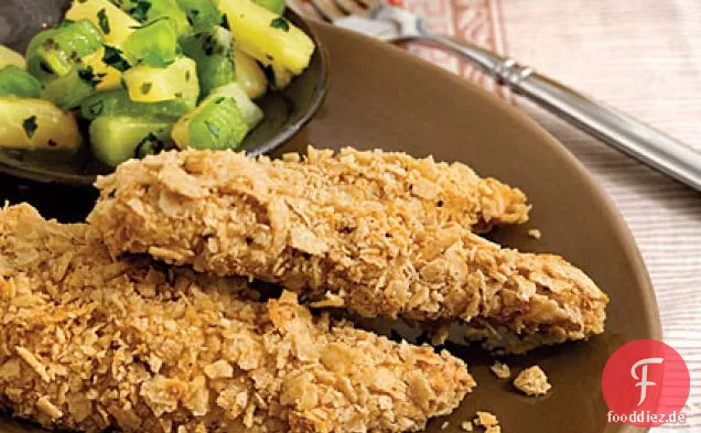 Tortilla-Chip-verkrustetes Huhn