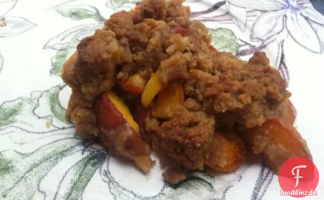 Kandierte Pfirsich-Mandel-Torte
