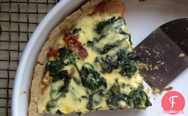 Glutenfreie Spinat-Zwiebel-Torte