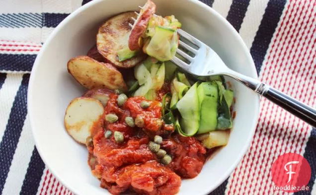 Make-Ahead Zucchini und Bratkartoffeln Puttanesca