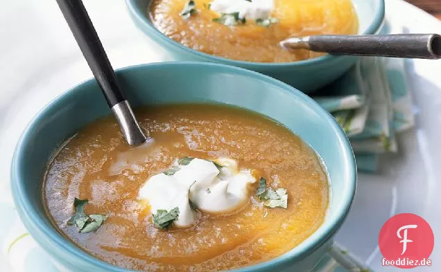 Curry Squash und Apfelsuppe
