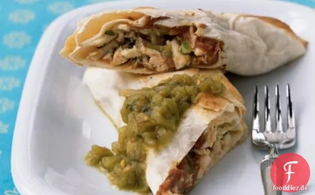 Gebratenes Huhn Chimichangas