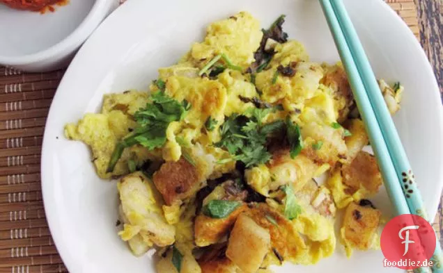 Gebratener Rettichkuchen (Singapur Karottenkuchen)