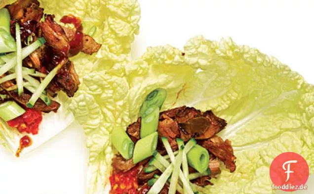 Zucker-Kruste Schweinefleisch-Kohl-Wraps