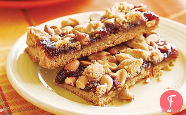 Erdnussbutter und Jelly Bars