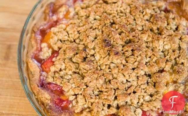 Pfirsich und Ingwer mit Knackig-Torte
